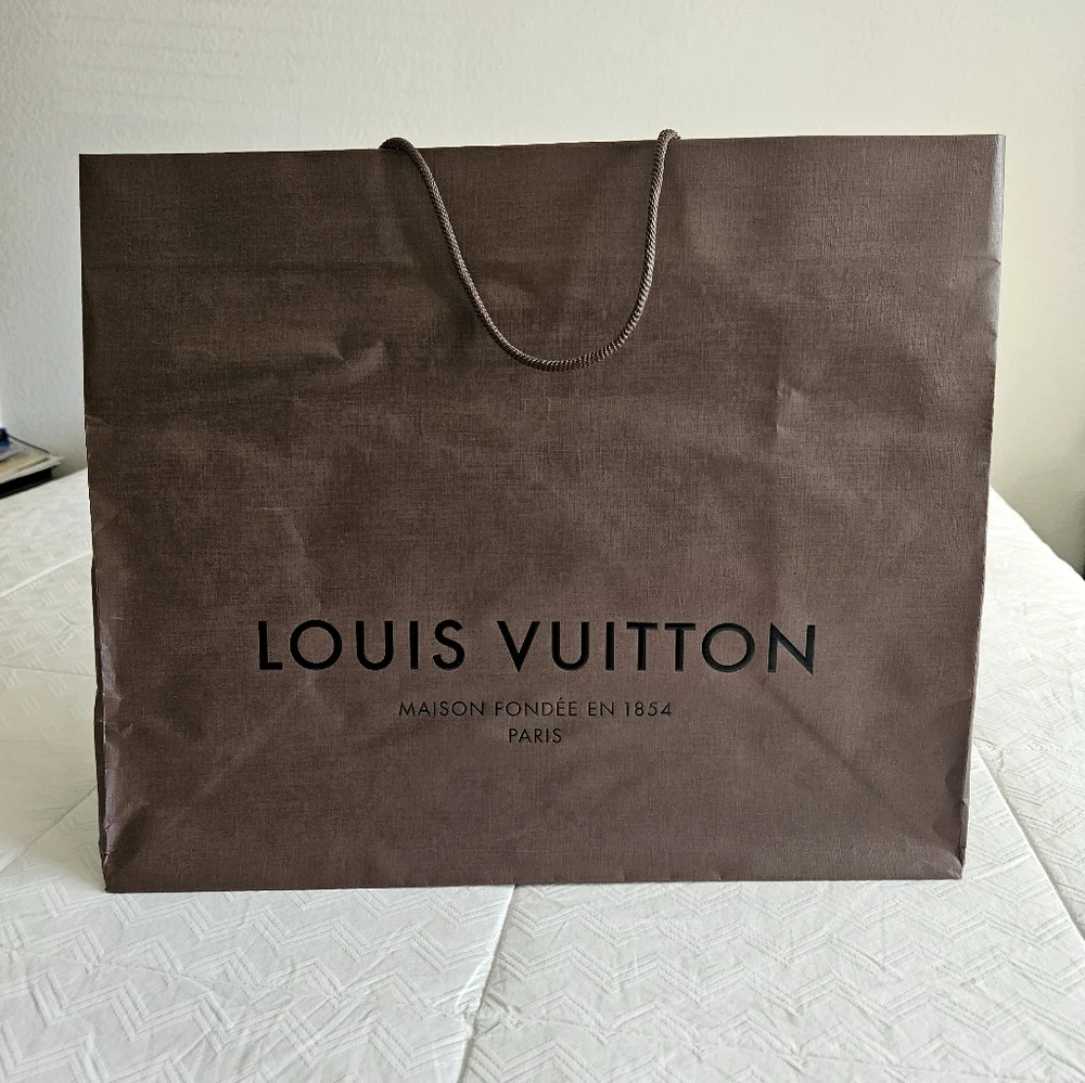 2 Louis Vuitton Brown Gift/Shopping Bags Emptys